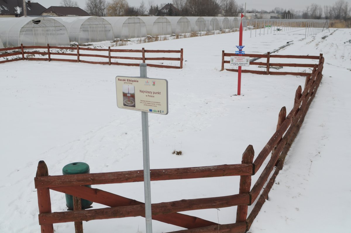 Największa depresja  nie leży w Raczkach Elbląskich?