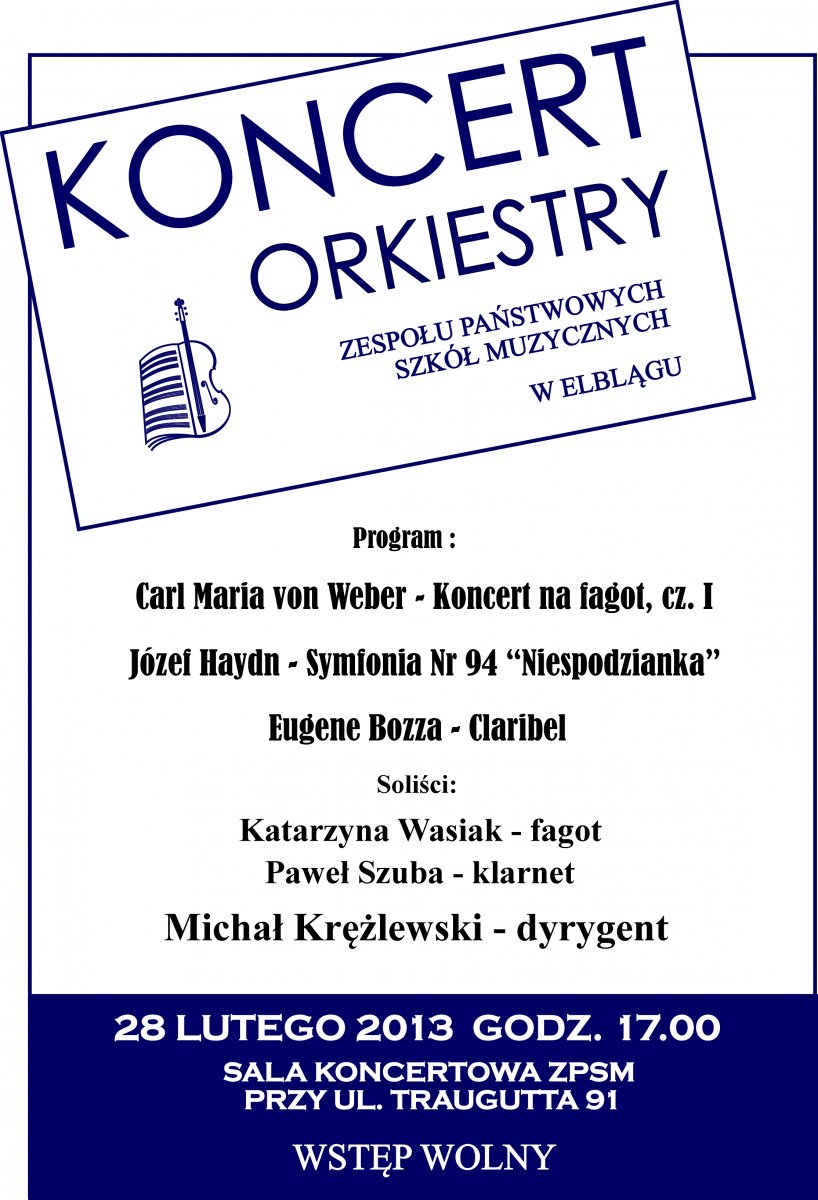 Koncert w szkole muzycznej
