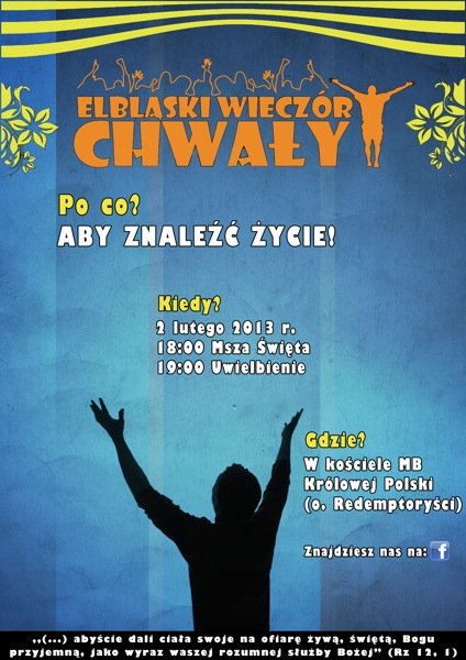 Elbląski Wieczór Chwały już 2 lutego