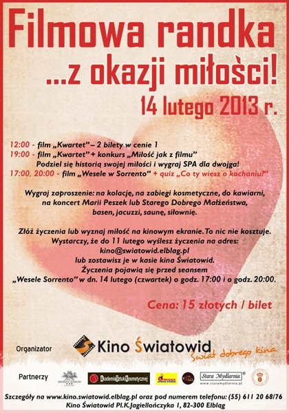 Filmowa randka Światowidzie. Złóż życzenia na kinowym ekranie
