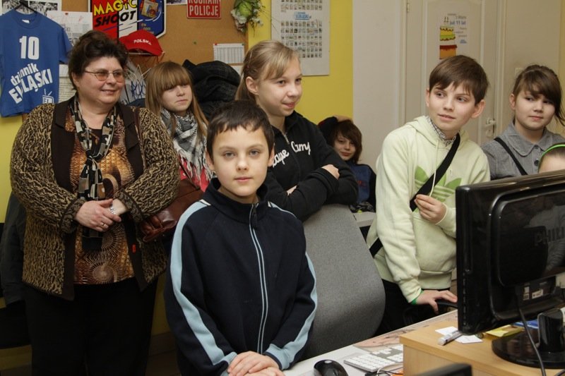 Dzieci z półzimowiska odwiedziły redakcję Dziennika Elbląskiego