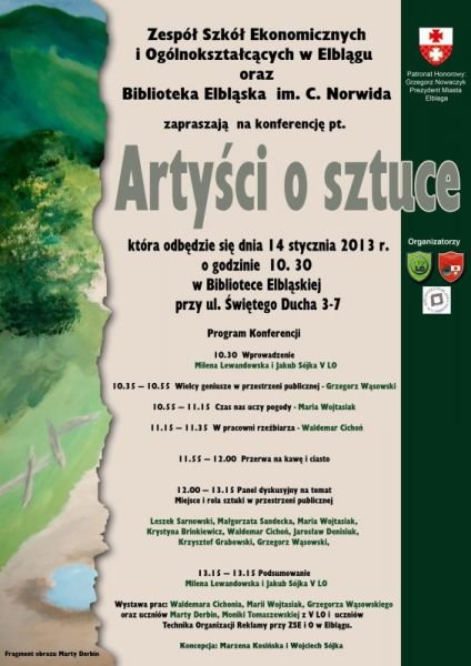 Artyści o sztuce - konferencja