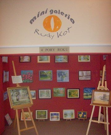 Wystawa w mini Galerii Rudy kot. Pasja Danuty Kondrackiej