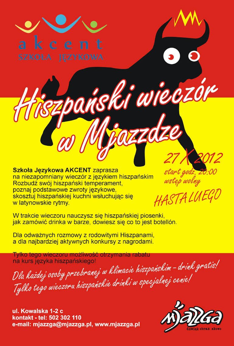 Wieczór hiszpański w Mjazzdze