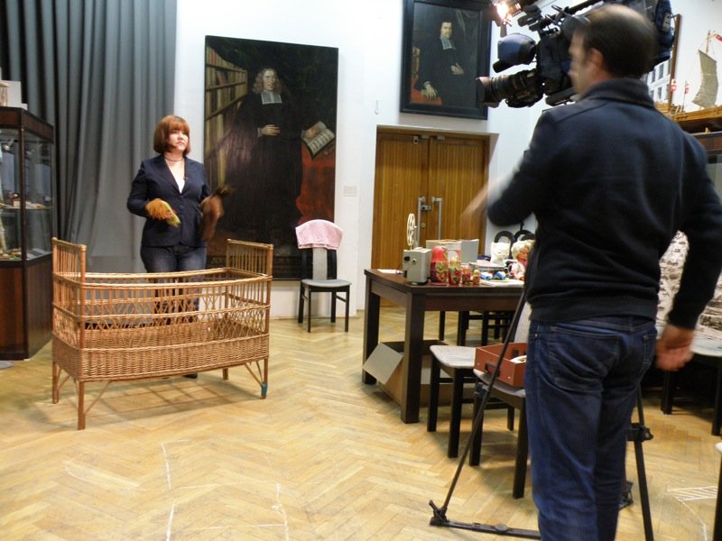 Rosyjska telewizja w elbląskim muzeum