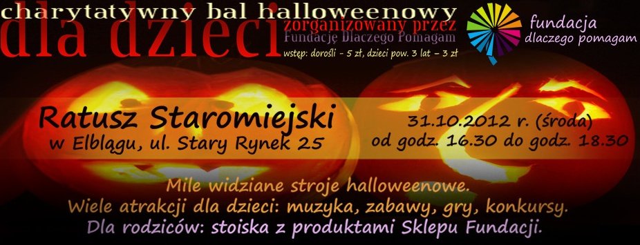 Charytatywny bal halloweenowy dla dzieci