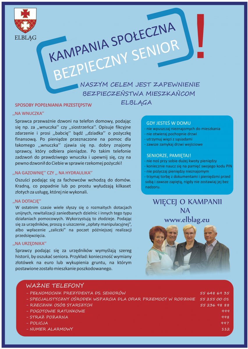 Bezpieczny Senior – miejska kampania społeczna