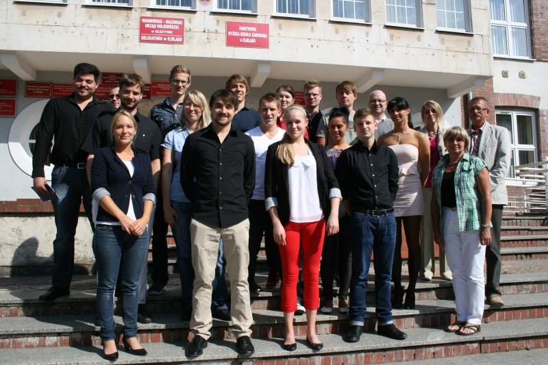 Studenci z niemieckiego Karlsruhe w elbląskiej PWSZ