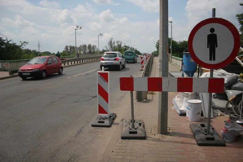 Znów będę utrudnienia na moście przez rzekę Elbląg