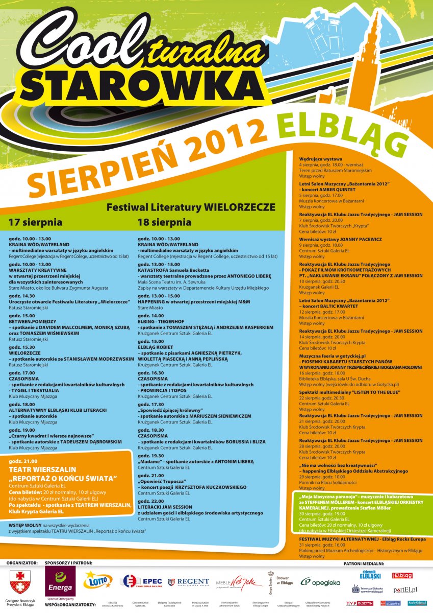 Coolturalna Starówka - to w sierpniu przed nami. Program!