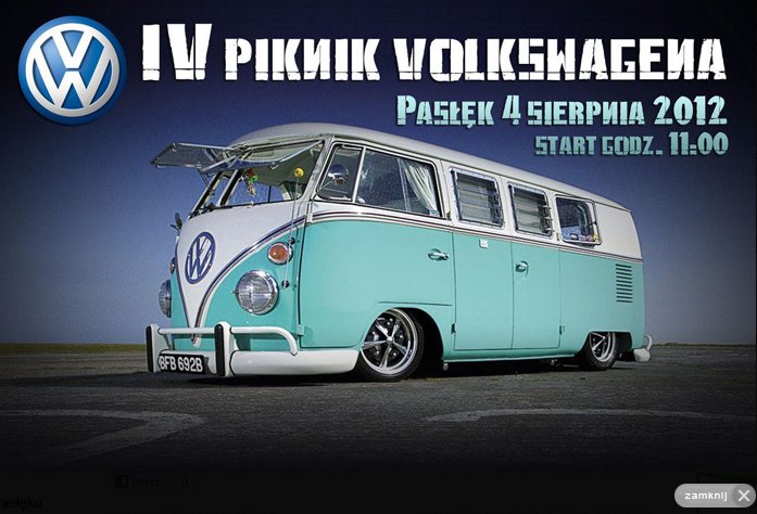  IV Piknik Volkswagena w Pasłęku