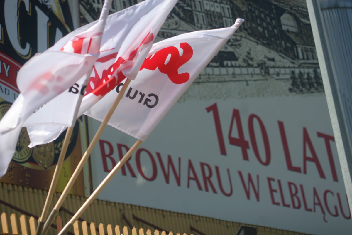 Browar w Elblągu oflagowany