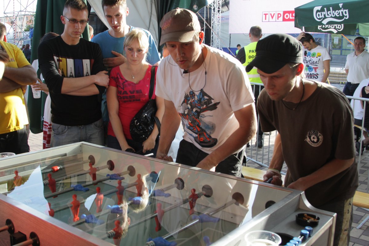 Futbol w miniaturce na placu Jagiellończyka. Zwycięża Ukraina