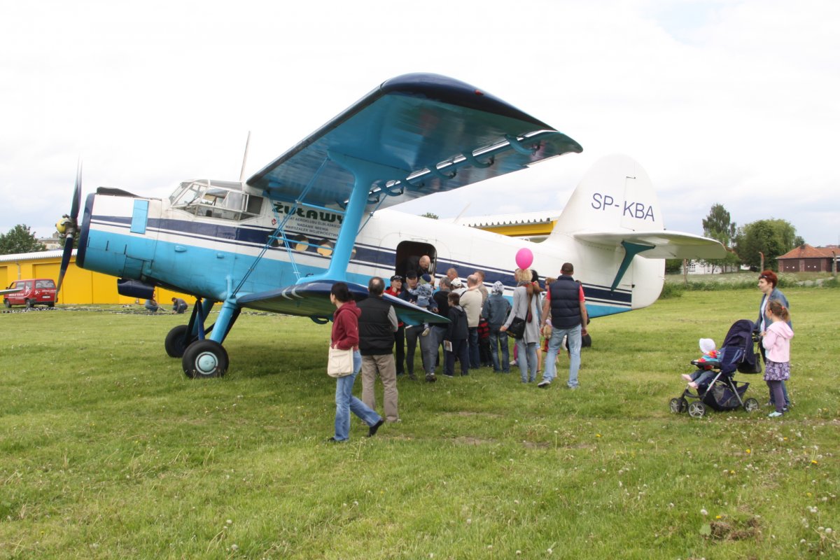 Antek pożegnał aeroklub. 
