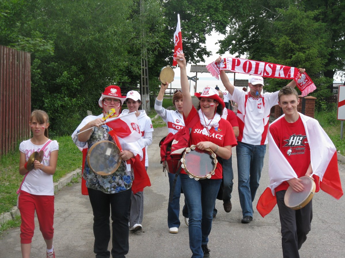 W Suchaczu też kibicowali polskim piłkarzom