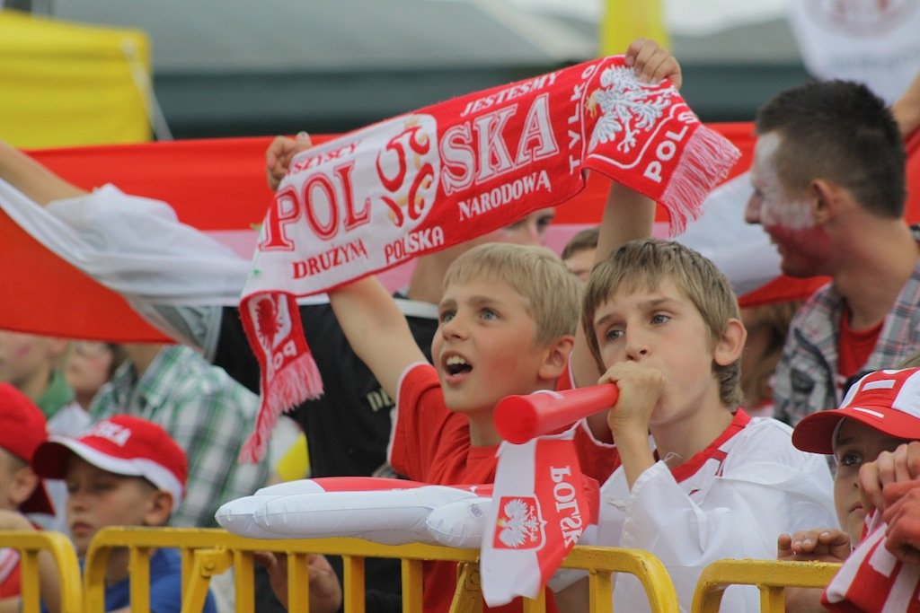 W Elblągu gorąco kibicowaliśmy Polakom w strefie kibica. FILM!