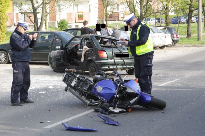 Zajechał drogę motocykliście? Ciężko ranny trafił do szpitala