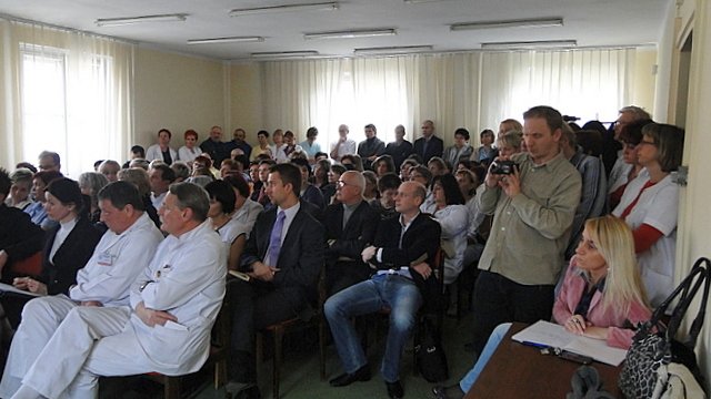 Trudne pytania pracowników szpitala miejskiego do wiceprezydenta