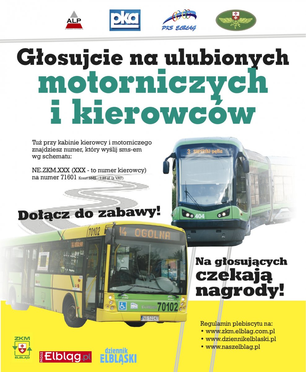 Zagłosuj na ulubionego kierowcę autobusu lub motorniczego  