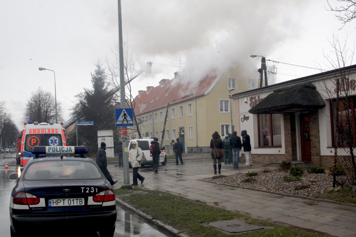 Groźny pożar na Grottgera. Akcja trwała dwie godziny. FILM!