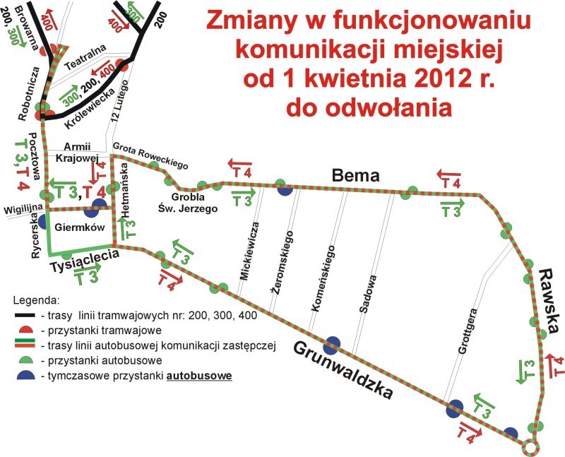 Od 1 kwietnia ZKM wprowadza zmiany w komunikacji miejskiej