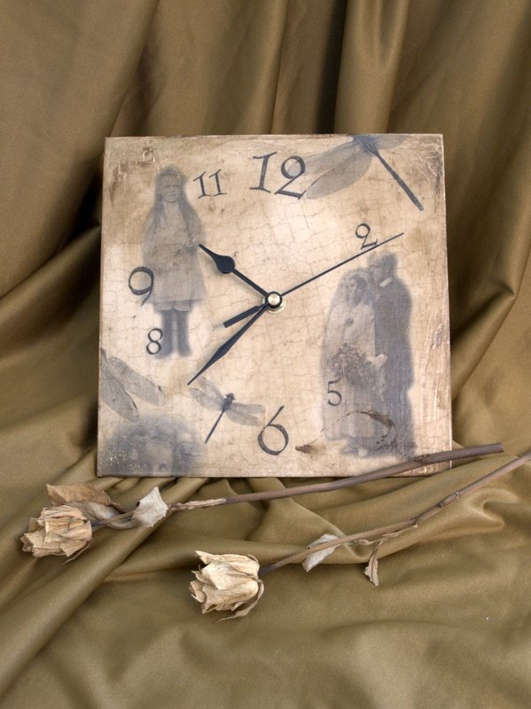 Warsztaty z decoupage’u. Tym razem ozdobimy zegar i lustro 