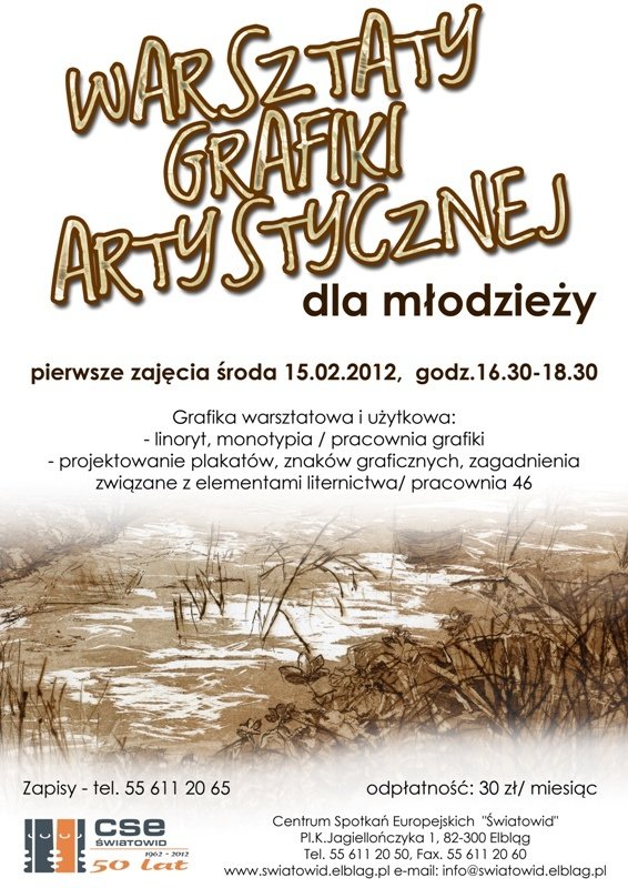 Światowid zaprasza młodzież na zajęcia z grafiki artystycznej