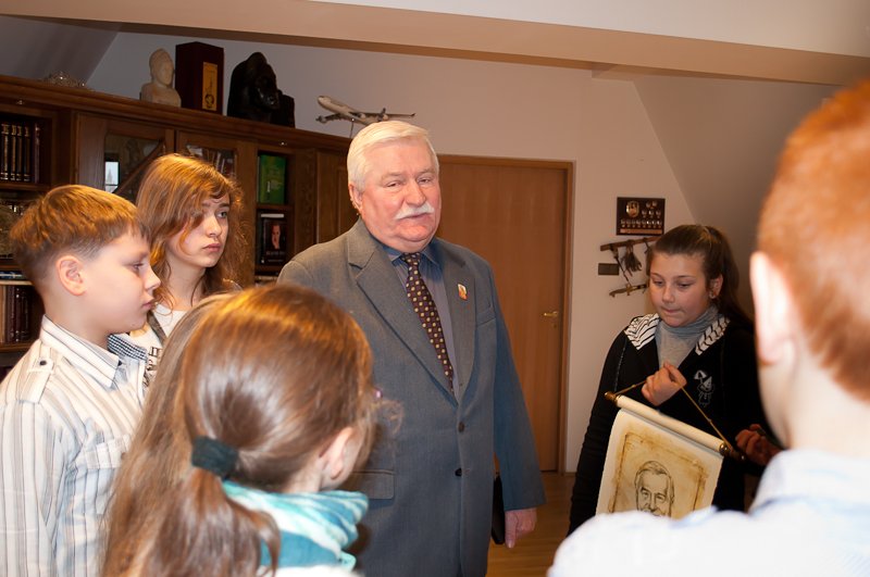 Napisali do nas: Uczniowie SP12 z wizytą u Lecha Wałęsy