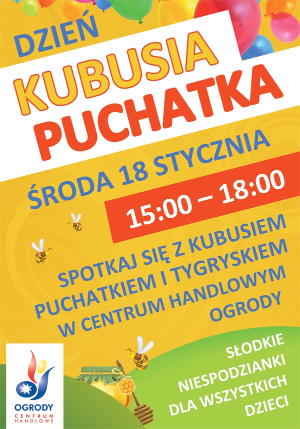 Dzień Kubusia Puchatka w Centrum Handlowym Ogrody