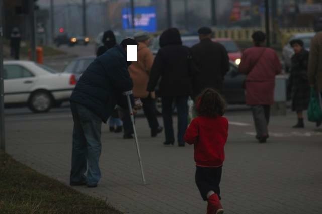 Kilkuletnia dziewczynka żebrała przy ul. Płk. Dąbka  w Elblągu