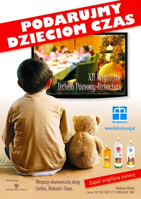 Niech połączy nas płomień białej świecy. Podarujmy dzieciom czas