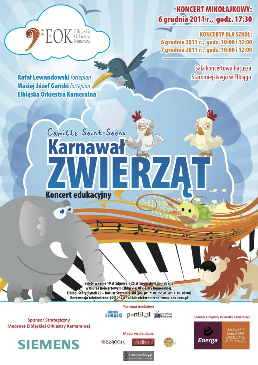 Karnawał zwierząt na Mikołajki