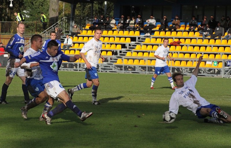 Olimpia - Flota 1:3. Zobacz najciekawsze akcje meczu. Film
