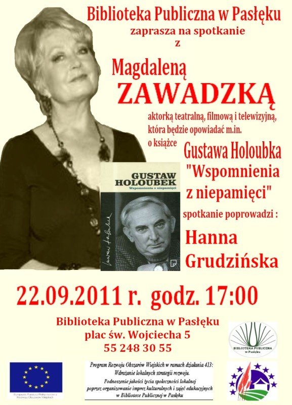 Spotkanie z aktorką filmową i teatralną Magdaleną Zawadzką