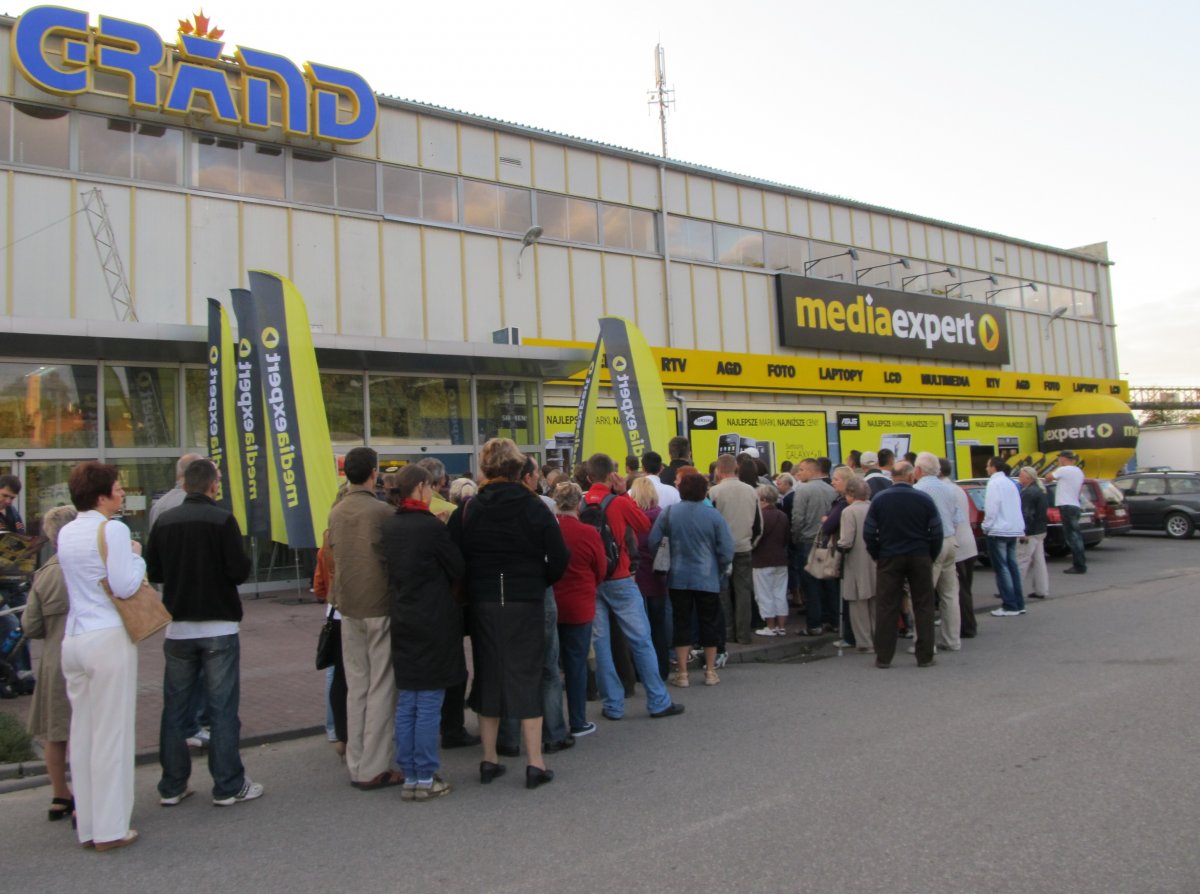 Otwarcie Media Expert  -tłumów nie było