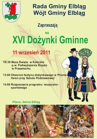 Zapraszają na dożynki gminne w Pilonie