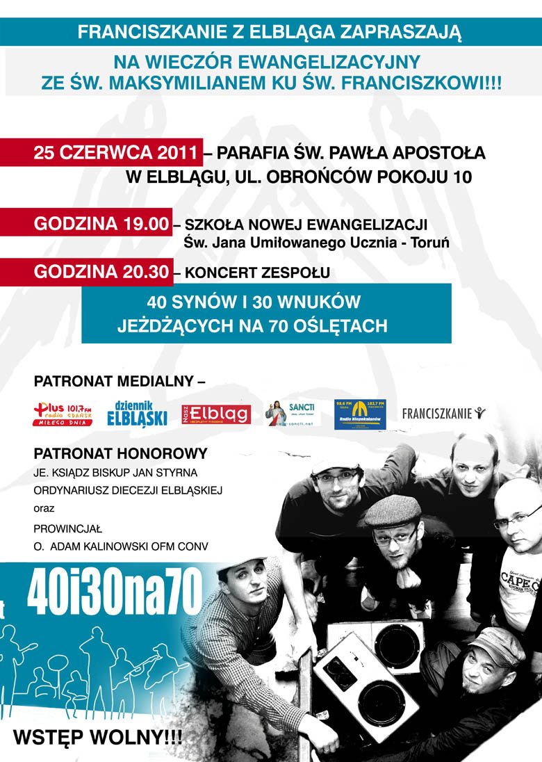 40 synów i 30 wnuków jeżdżących na oślętach
