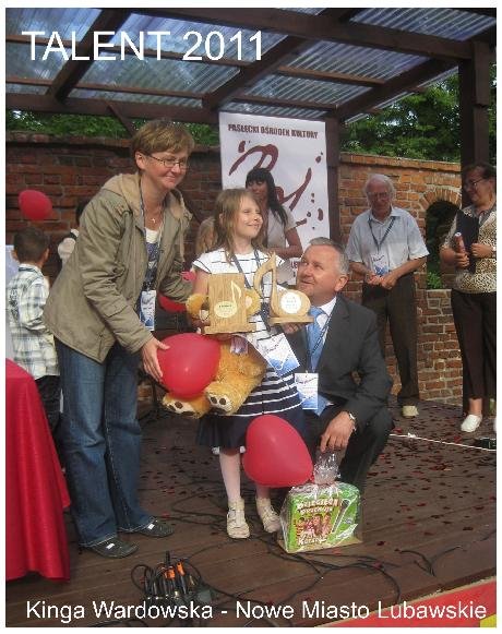 Kinga Wardowska zwyciężczynią Wojewódzkiego Konkursu Wokalnego Talent 2011