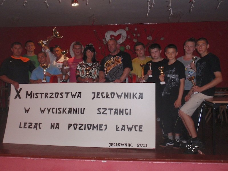 Wyciskali sztangę w Jegłowniku