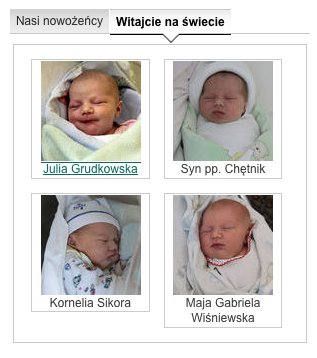 Nowości na www.dziennikelblaski.pl: Nasi nowożeńcy i Witajcie na świecie