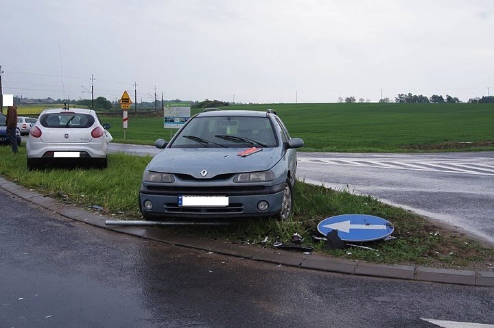 Zderzenie na skrzyżowaniu z krajową 