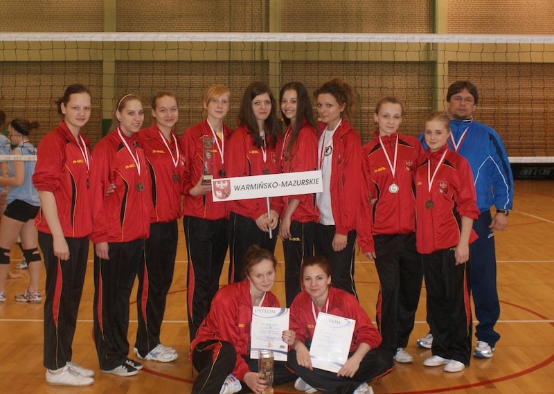 Elbląsko-braniewska reprezentacja Warmii i Mazur z brązowym medalem