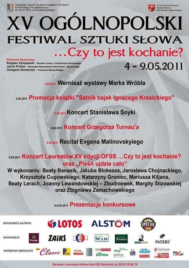 Festiwal Sztuki Słowa ...Czy to jest kochanie ?