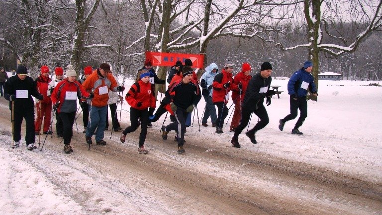 Rywalizowali w zimowym maratonie