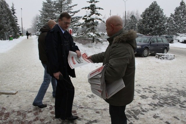 Protestowali przeciwko  prywatyzacji szpitali
