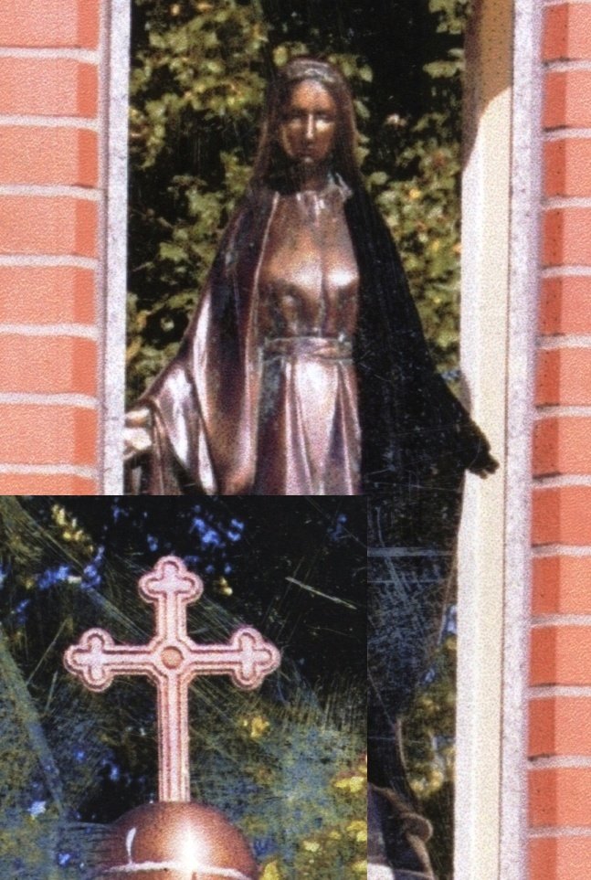 Ukradli krzyż z kapliczki, figura Matki Boskiej była za ciężka