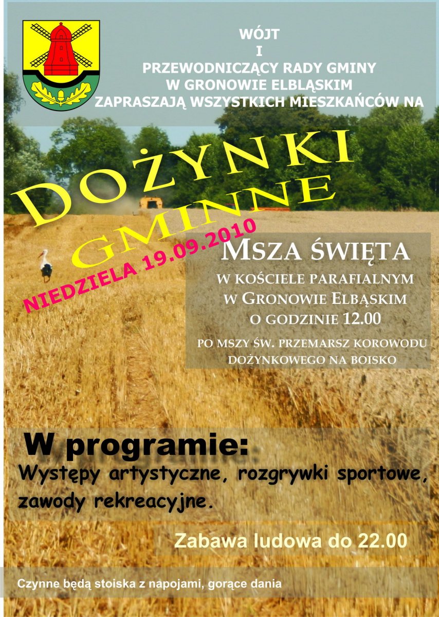 Dożynki gminne już w najbliższy weekend 