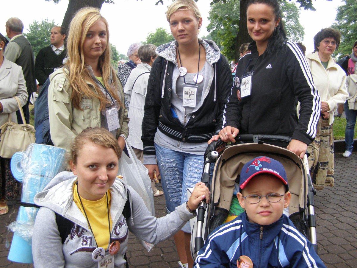 Elbląscy pątnicy u rodziców Otylii Jędrzejczak
