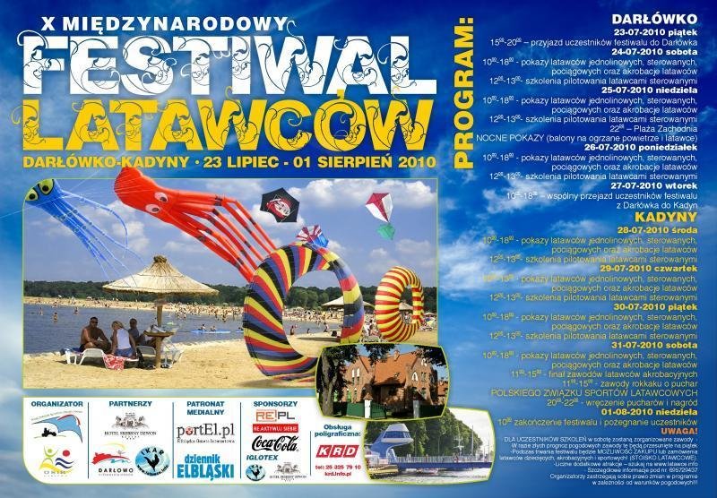 X Międzynarodowy Festiwal Latawców Darłówko–Kadyny 2010