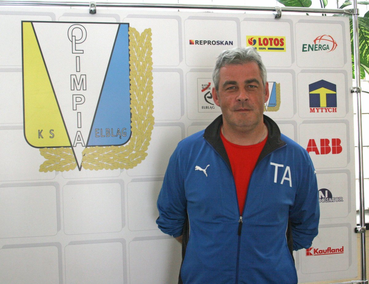 Tomasz Arteniuk, trener Olimpii Elblag, został zawieszony w obowiązkach